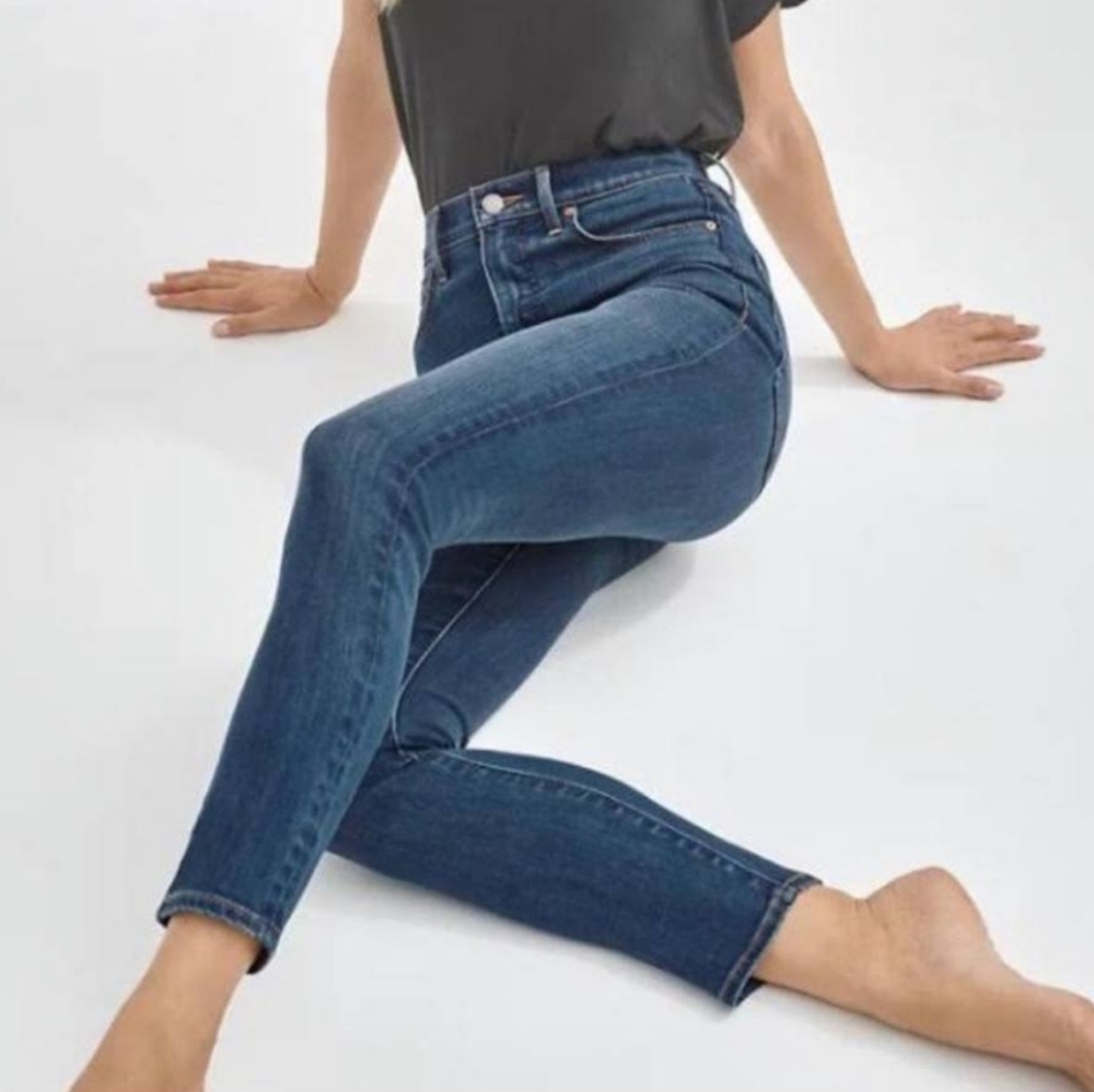 DENIM FORUM The Nico Mid Rise Skinny Crop Size 28